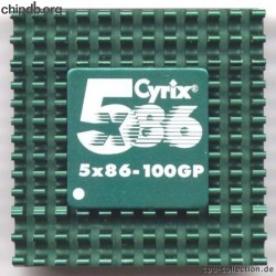 Cyrix 5x86-100GP heatsink bigdot