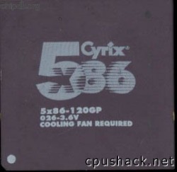 Cyrix 5x86-120GP 026-3.6V