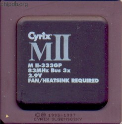 Cyrix MII-333GP blacktop