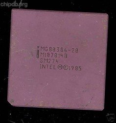 Intel MG80386-20 SM274