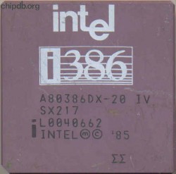 Intel A80386DX-20 IV SX217