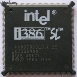 Intel KU80386SLB1A-25 SX621