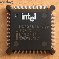 Intel NG80386SX-20 SX317