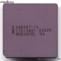 Intel A80387-16 SX029