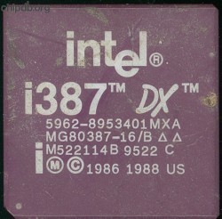 Intel MG80387-16/B 5962-8953401MXA