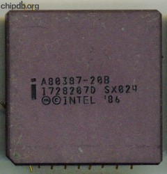 Intel A80387-20B SX024