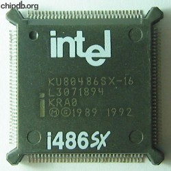 Intel KU80486SX-16 KRA0