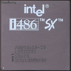 Intel A80486SX-20 SX678