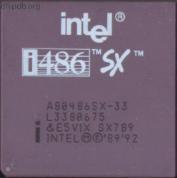 Intel A80486SX-33 SX789