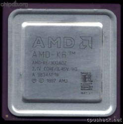 AMD AMD-K6/300ADZ engraved