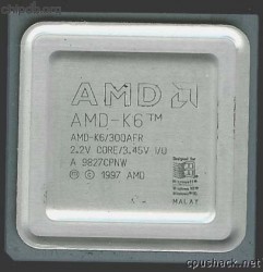 AMD AMD-K6/300AFR engraved
