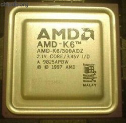 AMD AMD-K6/300ADZ printed