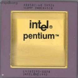 Intel Pentium A80501-60 SX926