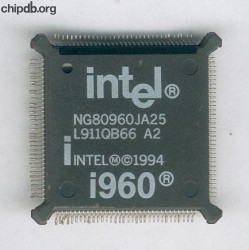 Intel i960 NG80960JA25 white print