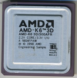 AMD K6-3D/300AFR printed ES