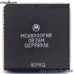 Motorola MC68000FN8 bottom print