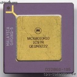 Motorola MC68010R10 star in corner