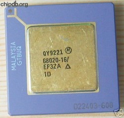 Motorola 68020-16 MILSPEC