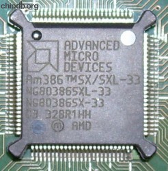 AMD NG80386SX/SXL-33 engraved