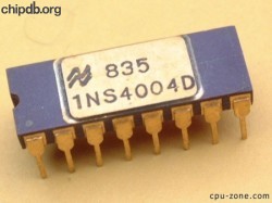 National Semiconductor INS4004D printed 1NS4004D 7835