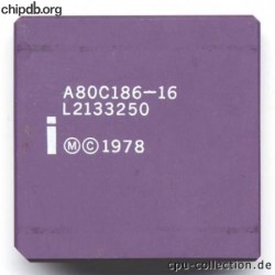 Intel A80C186-16 white print