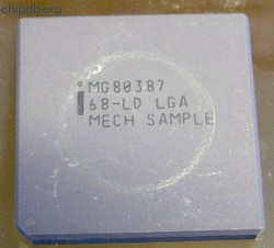Intel MG80387 Mech. sample