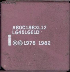 Intel A80C188XL12 1978 1982