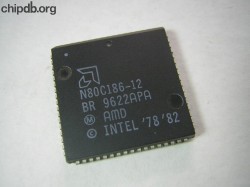 AMD N80C186-12 white print small logo