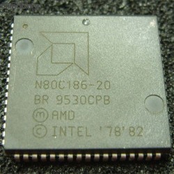 AMD N80C186-20 engraved