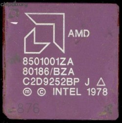 AMD 8501001ZA 80186/BZA