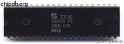 Zilog Z8400BPS diff print