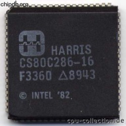 Harris CS80C286-16 milspec diff print