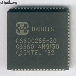 Harris CS80C286-20 diff print 2