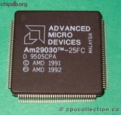 AMD Am29030-25FC diff print