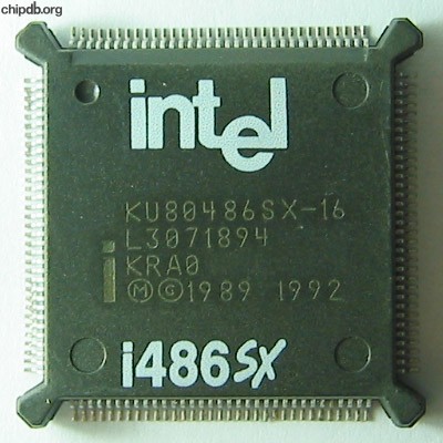 Intel KU80486SX-16 KRA0