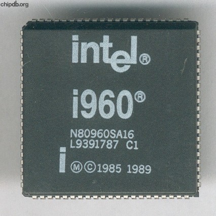 Intel i960 N80960SA16 1985 1989