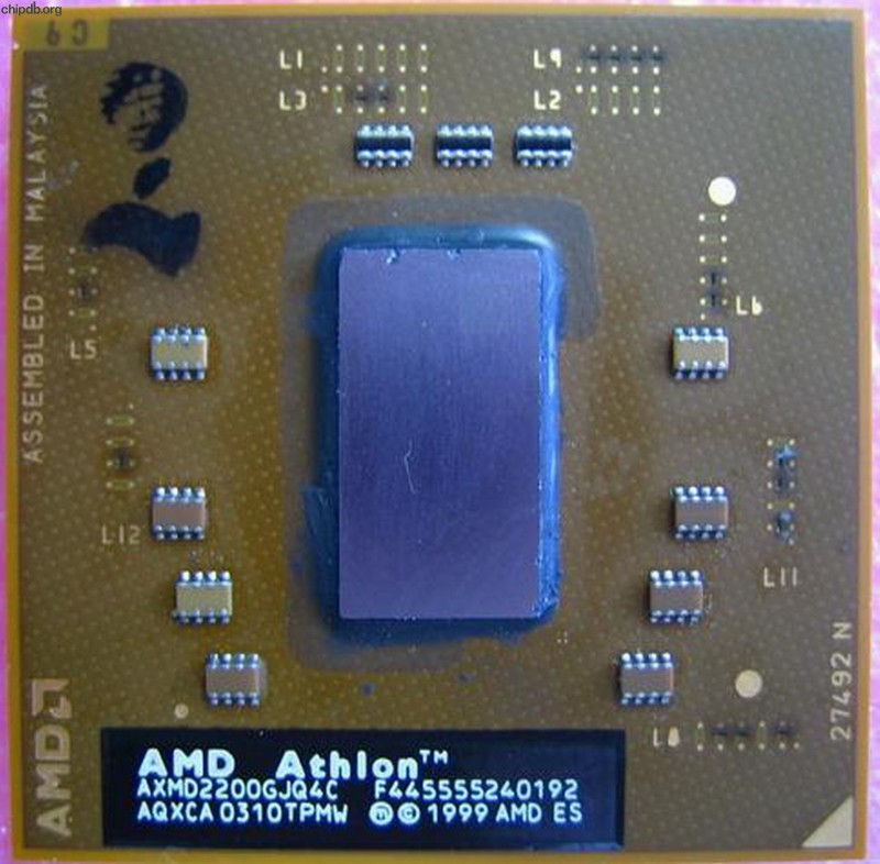 AMD Athlon Mobile AXMD2200GJQ4C AQXCA ES