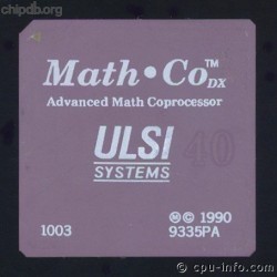 ULSI Math Co DX 40 diff print