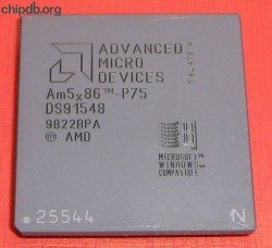 AMD Am5x86-P75 engraved