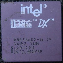 Intel A80386DX16 IV SX153 TWN diff logo