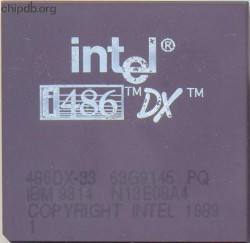 Intel 486DX-33 63G9145 IBM part numbers