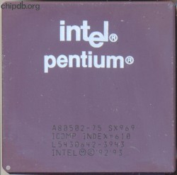 Intel Pentium A80502-75 SX969 Pentium (R)