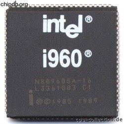 Intel i960 N80960SA-16 INTEL (R) at top