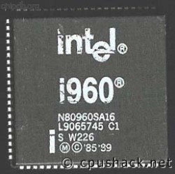 Intel i960 N80960SA16 C1 S W226 white print
