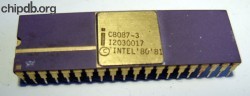 Intel C8087-3 print on top